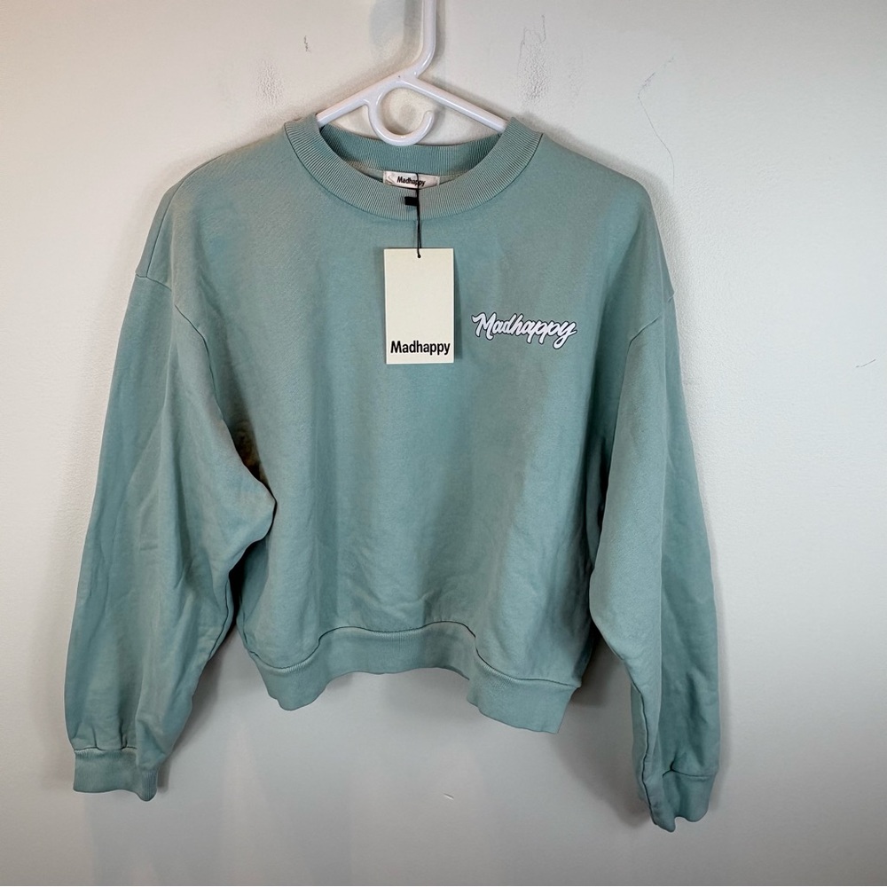 Madhappy Seafoam Green Crewneck Sweatshirt